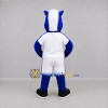 Custom Blue and White Horse Mascot Costume Adult Full Body Suit for Sports Events Custom Blue and White Horse Mascot Costume Adult Full Body Suit for Sports Events