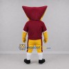 Custom Burgundy and Yellow Stingray Mascot Costume Adult Full Body Suit for Sports Events