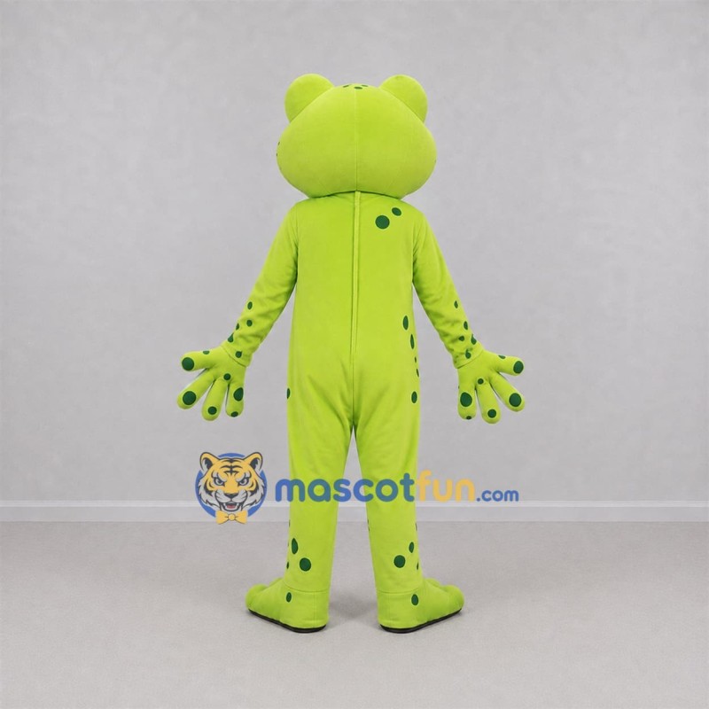 Custom Lime Green Frog Mascot Costume Adult Full Body Suit for Nature Events Custom Lime Green Frog Mascot Costume Adult Full Body Suit for Nature Events