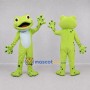 Custom Lime Green Frog Mascot Costume Adult Full Body Suit for Nature Events