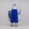Custom Silver and Blue Knight Mascot Costume Adult Full Body Suit for Medieval Events Custom Silver and Blue Knight Mascot Costume Adult Full Body Suit for Medieval Events