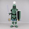 Custom Green and White Knight Mascot Costume Adult Full Body Suit for Medieval Events Custom Green and White Knight Mascot Costume Adult Full Body Suit for Medieval Events