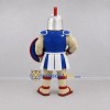 Custom Blue and Silver Spartan Warrior Mascot Costume Adult Full Body Suit for Sports Events