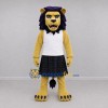 Custom Yellow and Purple Highlander Lion Mascot Costume Adult Full Body Suit for Highland Games Custom Yellow and Purple Highlander Lion Mascot Costume Adult Full Body Suit for Highland Games