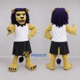 Custom Yellow and Purple Highlander Lion Mascot Costume Adult Full Body Suit for Highland Games