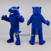 Custom Blue Panther Mascot Costume Adult Full Body Suit for Sports Events