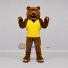 Custom Brown and Yellow Bear Mascot Costume Adult Full Body Suit for Sports Events Custom Brown and Yellow Bear Mascot Costume Adult Full Body Suit for Sports Events