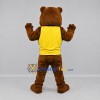 Custom Brown and Yellow Bear Mascot Costume Adult Full Body Suit for Sports Events Custom Brown and Yellow Bear Mascot Costume Adult Full Body Suit for Sports Events