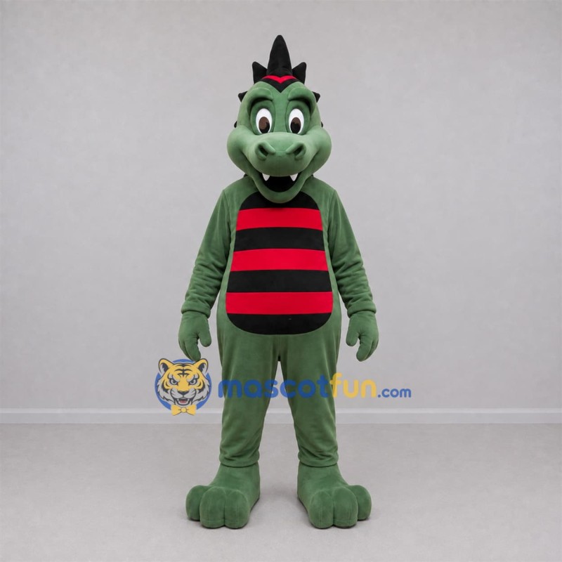 Custom Green and Red Dragon Mascot Costume Adult Full Body Suit for Fantasy Events Custom Green and Red Dragon Mascot Costume Adult Full Body Suit for Fantasy Events
