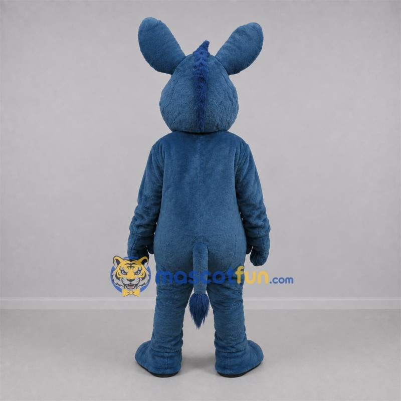 Custom Blue Donkey Mascot Costume Adult Full Body Suit for Farm Events Custom Blue Donkey Mascot Costume Adult Full Body Suit for Farm Events