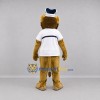 Custom Tan and White Lion Mascot Costume Adult Full Body Suit for Sports Events