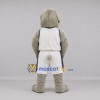 Custom Gray and White Bulldog Mascot Costume Adult Full Body Suit for Sports Events Custom Gray and White Bulldog Mascot Costume Adult Full Body Suit for Sports Events