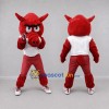 Custom Red and White Boar Mascot Costume Adult Full Body Suit for Sports Events