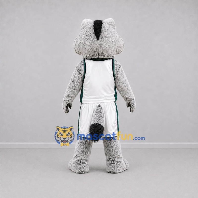 Custom Gray and White Wolf Mascot Costume Adult Full Body Suit for Sports Events Custom Gray and White Wolf Mascot Costume Adult Full Body Suit for Sports Events