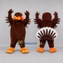 Custom Brown and Orange Turkey Mascot Costume Adult Full Body Suit for Thanksgiving Events