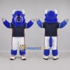 Custom Blue and White Bull Mascot Costume Adult Full Body Suit for Sports Events