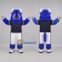 Custom Blue and White Bull Mascot Costume Adult Full Body Suit for Sports Events