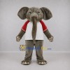 Custom Gray and White Elephant Mascot Costume Adult Full Body Suit for Sports Events Custom Gray and White Elephant Mascot Costume Adult Full Body Suit for Sports Events