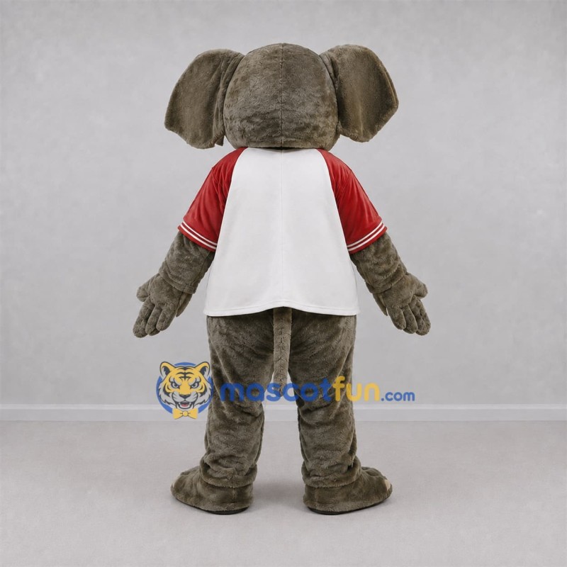 Custom Gray and White Elephant Mascot Costume Adult Full Body Suit for Sports Events Custom Gray and White Elephant Mascot Costume Adult Full Body Suit for Sports Events