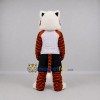Custom Orange and White Tiger Mascot Costume Adult Full Body Suit for Sports Events