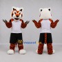 Custom Orange and White Tiger Mascot Costume Adult Full Body Suit for Sports Events
