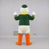 Custom White and Green Duck Mascot Costume Adult Full Body Suit for School Events Custom White and Green Duck Mascot Costume Adult Full Body Suit for School Events