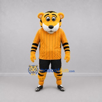 Custom Yellow and Black Tiger Mascot Costume Adult Full Body Suit for Sports Events Custom Yellow and Black Tiger Mascot Costume Adult Full Body Suit for Sports Events