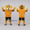 Custom Yellow and Black Tiger Mascot Costume Adult Full Body Suit for Sports Events
