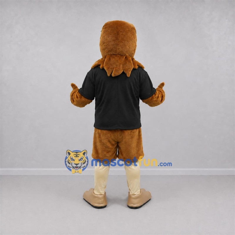 Custom Brown and Black Owl Mascot Costume Adult Full Body Suit for School Events Custom Brown and Black Owl Mascot Costume Adult Full Body Suit for School Events