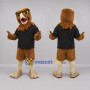Custom Brown and Black Owl Mascot Costume Adult Full Body Suit for School Events