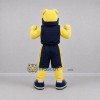 Custom Yellow and Navy Blue Bulldog Mascot Costume Adult Full Body Suit for Sports Events Custom Yellow and Navy Blue Bulldog Mascot Costume Adult Full Body Suit for Sports Events