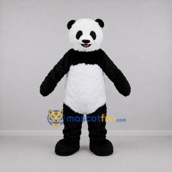 Custom Black and White Panda Mascot Costume Adult Full Body Suit for Wildlife Events Custom Black and White Panda Mascot Costume Adult Full Body Suit for Wildlife Events