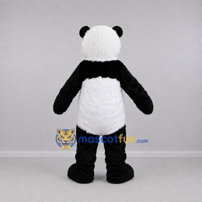 Custom Black and White Panda Mascot Costume Adult Full Body Suit for Wildlife Events Custom Black and White Panda Mascot Costume Adult Full Body Suit for Wildlife Events