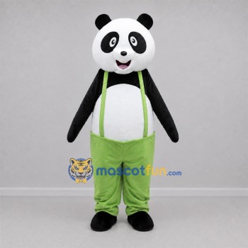 Custom Black and White Panda Mascot Costume Adult Full Body Suit for School Events Custom Black and White Panda Mascot Costume Adult Full Body Suit for School Events