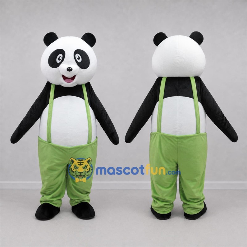 Custom Black and White Panda Mascot Costume Adult Full Body Suit for School Events Custom Black and White Panda Mascot Costume Adult Full Body Suit for School Events