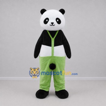 Custom Black and White Panda Mascot Costume Adult Full Body Suit for School Events Custom Black and White Panda Mascot Costume Adult Full Body Suit for School Events