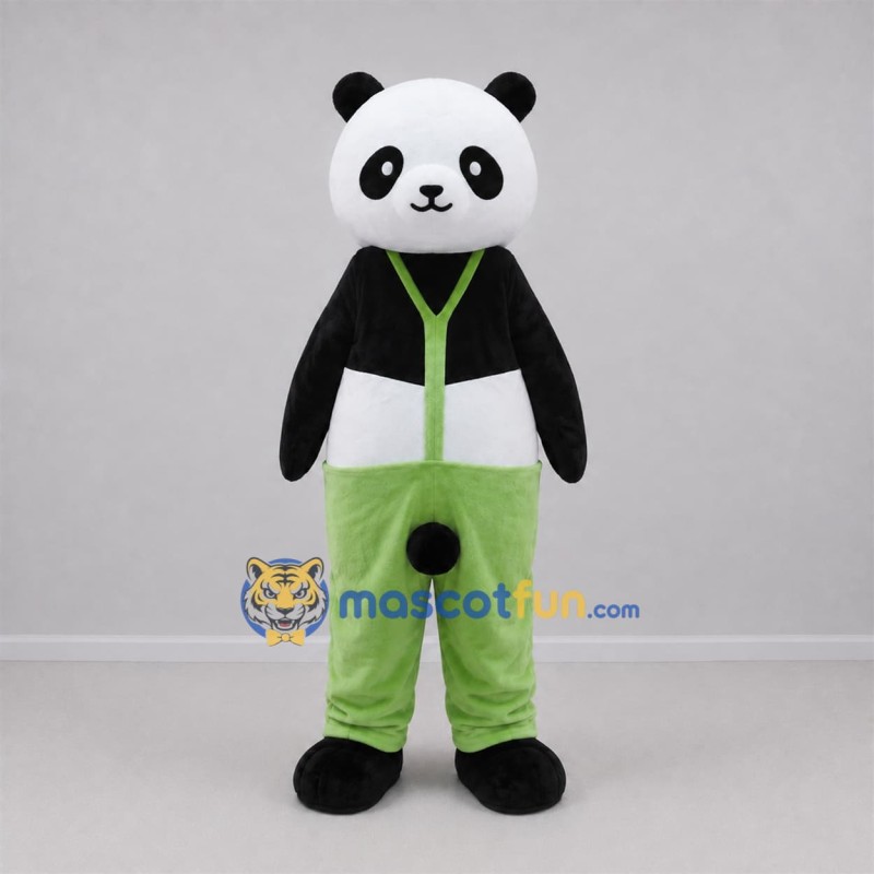 Custom Black and White Panda Mascot Costume Adult Full Body Suit for School Events Custom Black and White Panda Mascot Costume Adult Full Body Suit for School Events