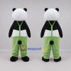 Custom Black and White Panda Mascot Costume Adult Full Body Suit for School Events Custom Black and White Panda Mascot Costume Adult Full Body Suit for School Events