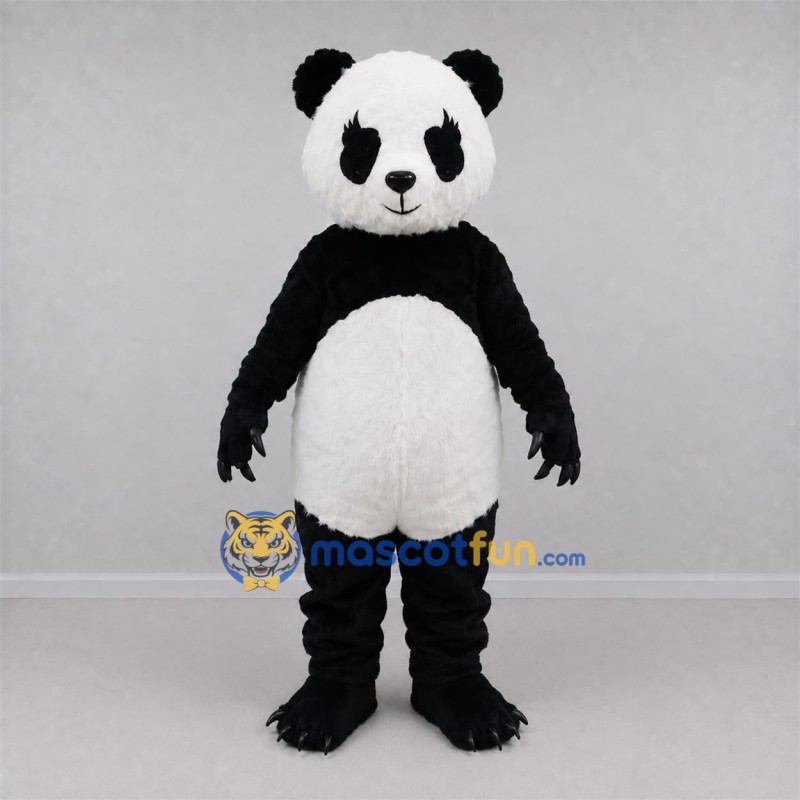 Custom Black and White Panda Mascot Costume Adult Full Body Suit for Wildlife Events Custom Black and White Panda Mascot Costume Adult Full Body Suit for Wildlife Events