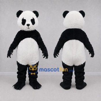 Custom Black and White Panda Mascot Costume Adult Full Body Suit for Wildlife Events