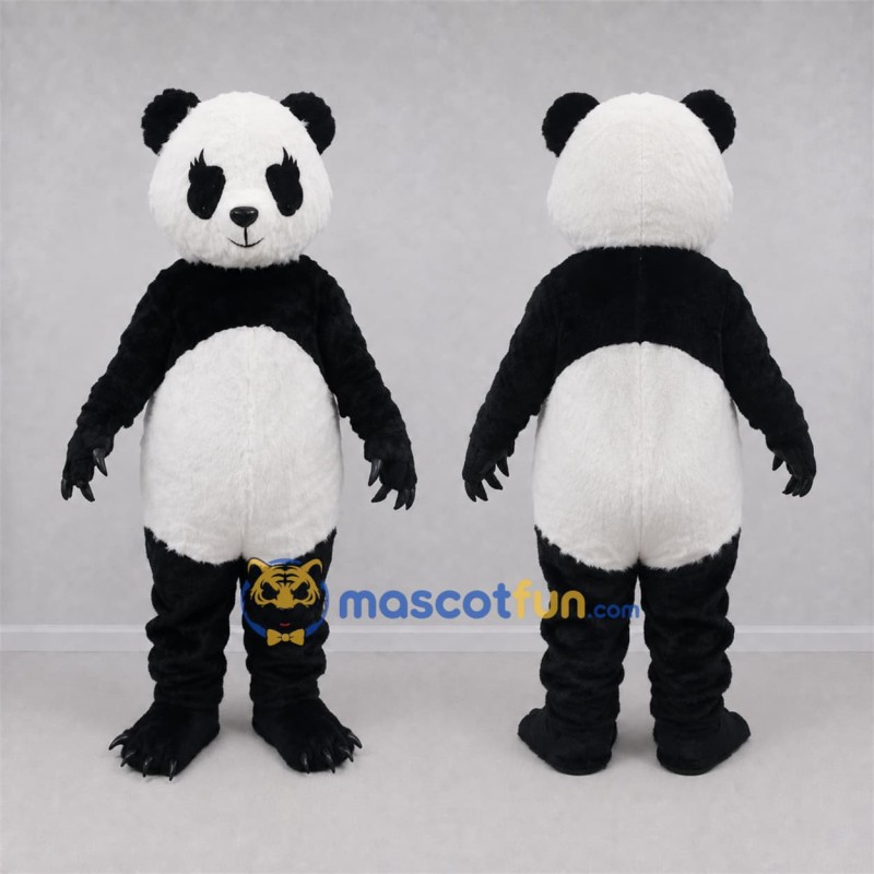 Custom Black and White Panda Mascot Costume Adult Full Body Suit for Wildlife Events Custom Black and White Panda Mascot Costume Adult Full Body Suit for Wildlife Events