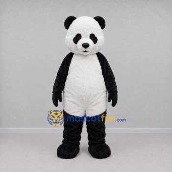 Custom Black and White Panda Mascot Costume Adult Full Body Suit for Wildlife Events Custom Black and White Panda Mascot Costume Adult Full Body Suit for Wildlife Events