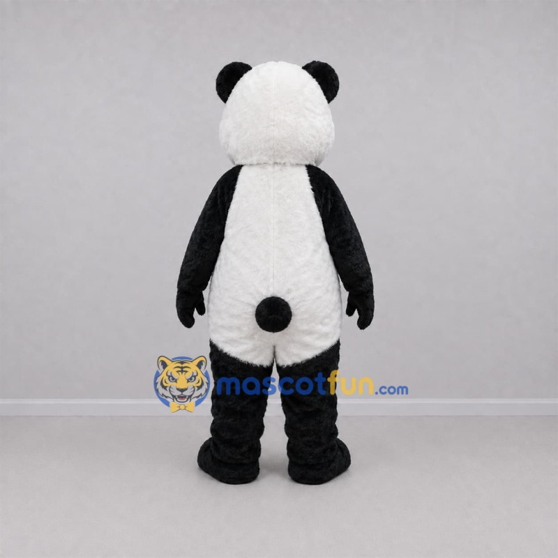 Custom Black and White Panda Mascot Costume Adult Full Body Suit for Wildlife Events Custom Black and White Panda Mascot Costume Adult Full Body Suit for Wildlife Events