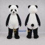 Custom Black and White Panda Mascot Costume Adult Full Body Suit for Wildlife Events