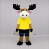 Custom Brown and Yellow Moose Mascot Costume Adult Full Body Suit for Sports Events Custom Brown and Yellow Moose Mascot Costume Adult Full Body Suit for Sports Events