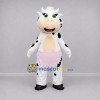 Custom White and Pink Cow Mascot Costume Adult Full Body Suit for Farm Events Custom White and Pink Cow Mascot Costume Adult Full Body Suit for Farm Events