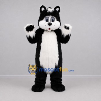 Custom Black and White Skunk Mascot Costume Adult Full Body Suit for Wildlife Events Custom Black and White Skunk Mascot Costume Adult Full Body Suit for Wildlife Events