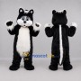 Custom Black and White Skunk Mascot Costume Adult Full Body Suit for Wildlife Events