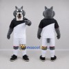 Custom Gray and White Wolf Mascot Costume Adult Full Body Suit for Sports Events Custom Gray and White Wolf Mascot Costume Adult Full Body Suit for Sports Events