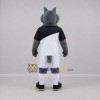 Custom Gray and White Wolf Mascot Costume Adult Full Body Suit for Sports Events Custom Gray and White Wolf Mascot Costume Adult Full Body Suit for Sports Events